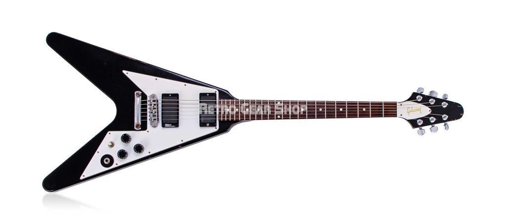 kirk hammett gear Gibson Custom Kirk Hammett Flying V Aged Electric Guitar– Retro Gear Shop