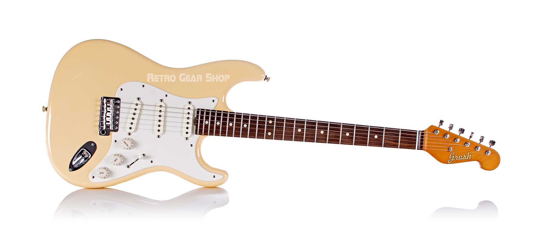 Don Grosh NOS Retro Alder Cream Strat 2016 Electric Guitar– Retro