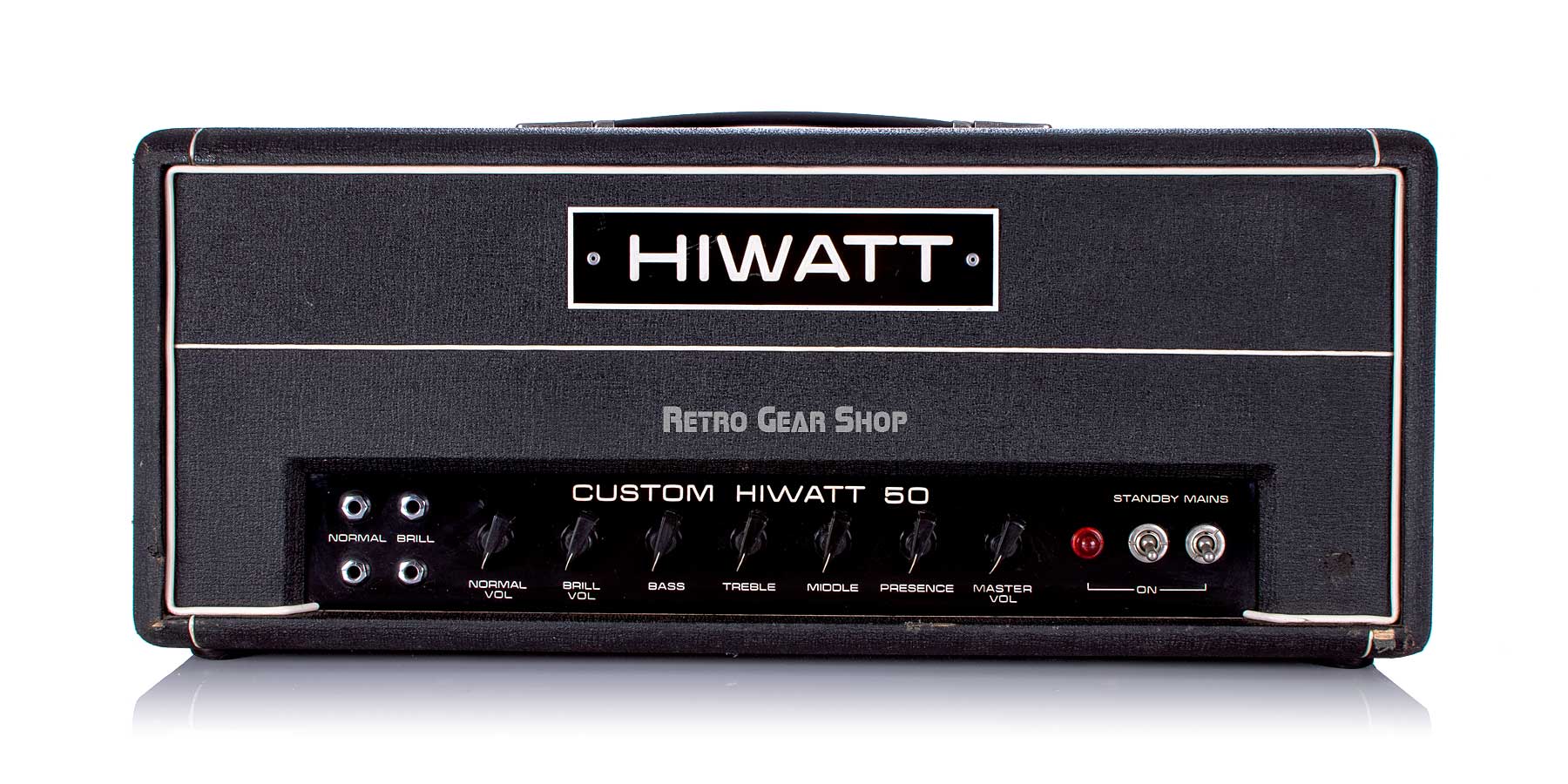 Hiwatt Custom 50 DR504 Rare Vintage Guitar Tube Amp Head Black