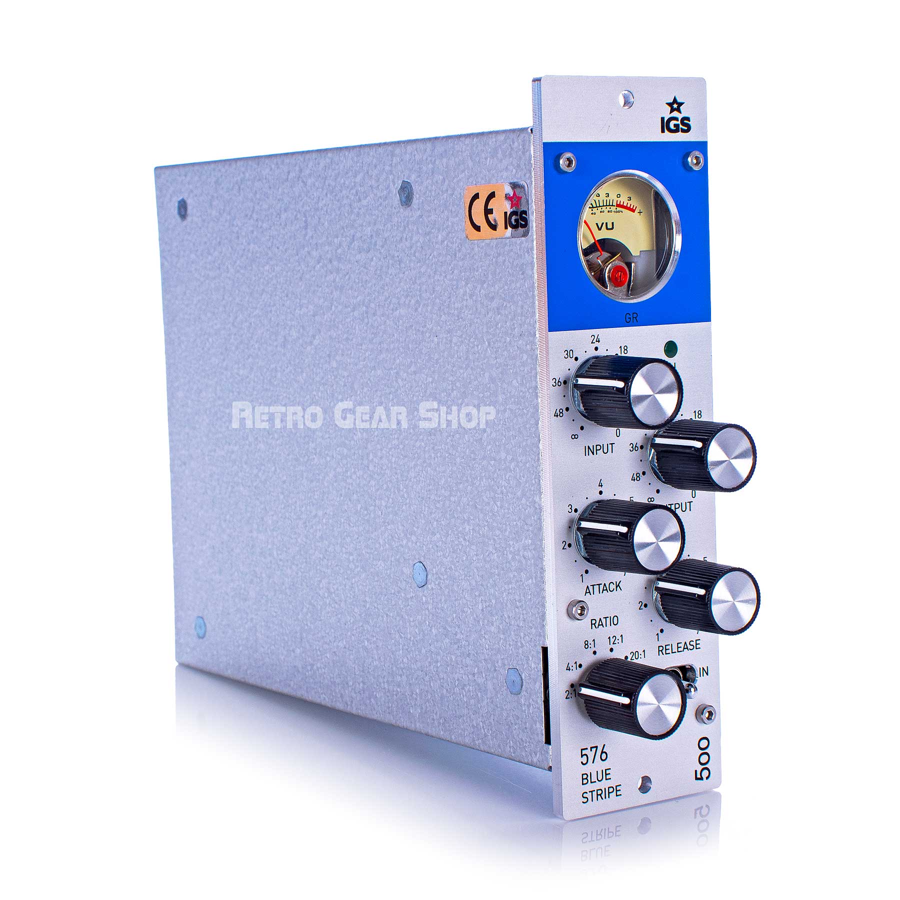 IGS Audio 576 Blue Stripe 500 Series FET Compressor Module 1176 IGS Audio 576 Blue Stripe 500 Series FET Compressor Module 1176