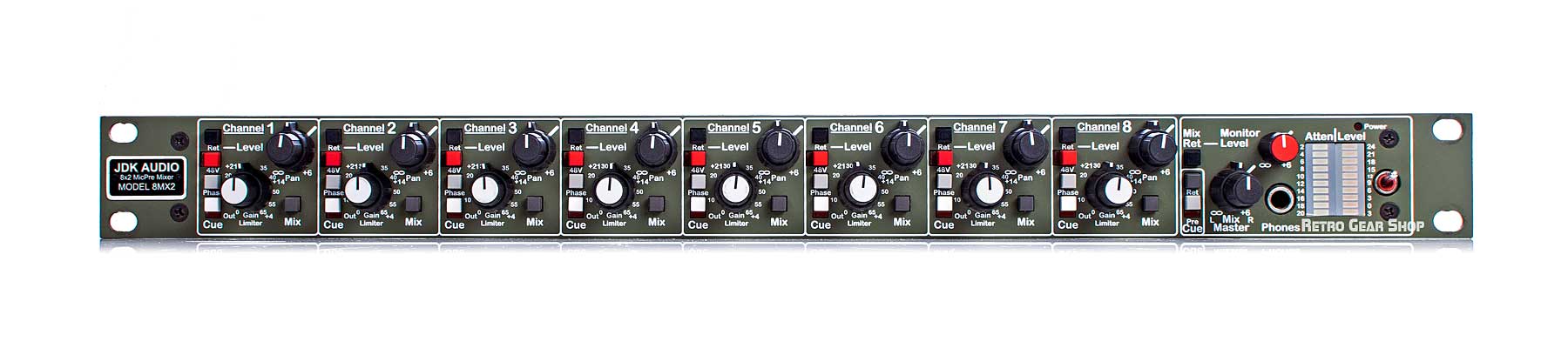 JDK Audio 8MX2 8x2 Summing Mixer Mic Preamp API ATI– Retro Gear Shop