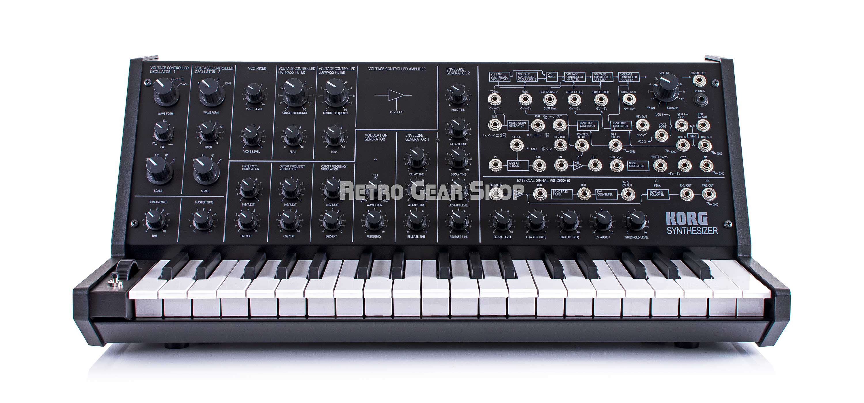 Korg MS-20 Mini Synthesizer Analog Monophonic Synth Reissue– Retro