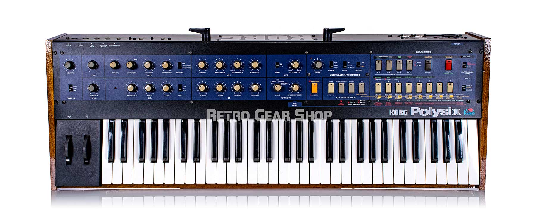 Korg PolySix PS-6 Analog Polyphonic Synth Custom Walnut Kiwisix