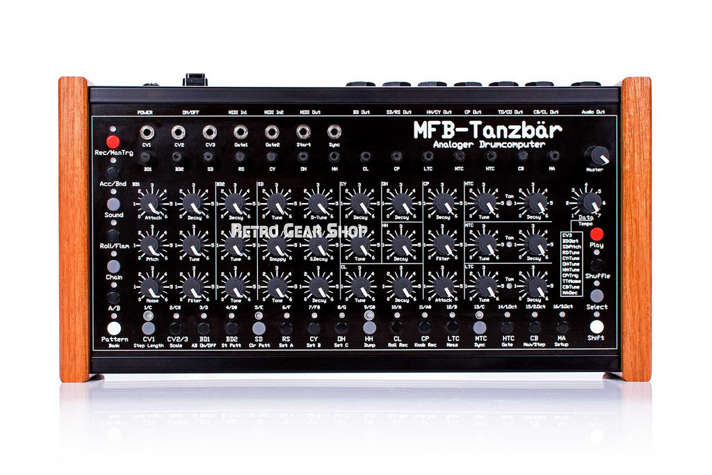 mfb top gear MFB Tanzbar Analog TR808 Style Drum Machine Tanzbär Drumcomputer– Retro Gear Shop
