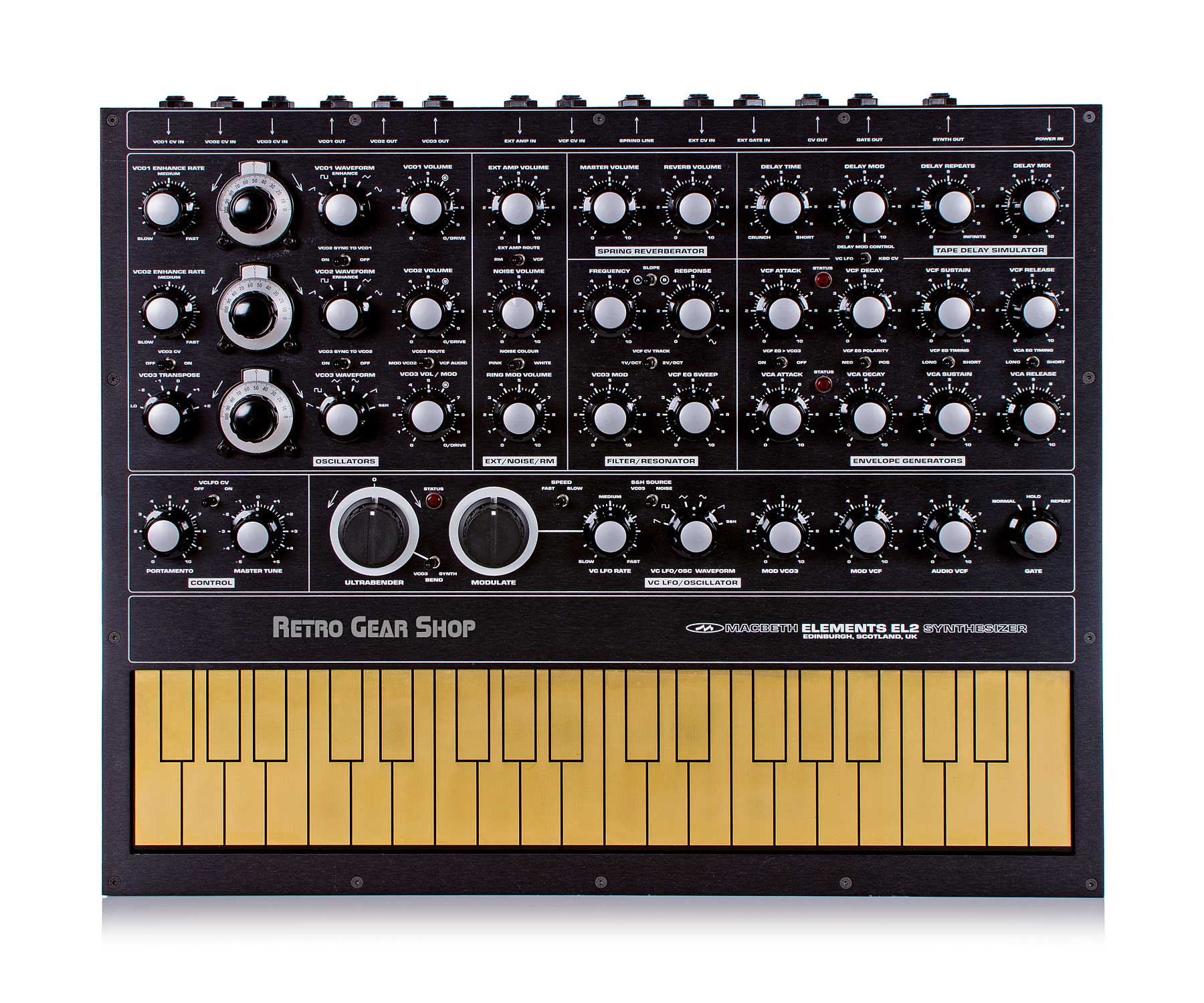 Macbeth Elements V2 Rare Vintage Analog Synthesizer Synth Black