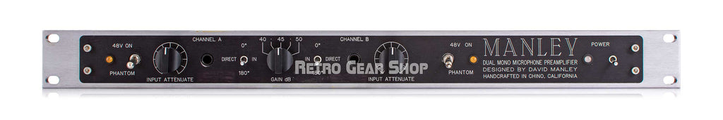 Manley Dual Mono Microphone Preamp Front