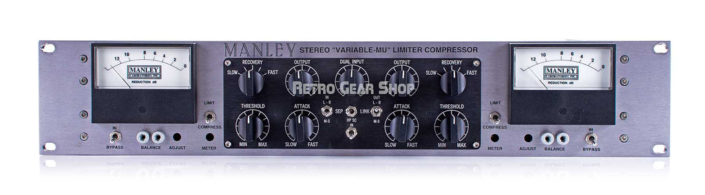 Manley Variable Mu T-Bar MS-Mod Vari-Mu Front