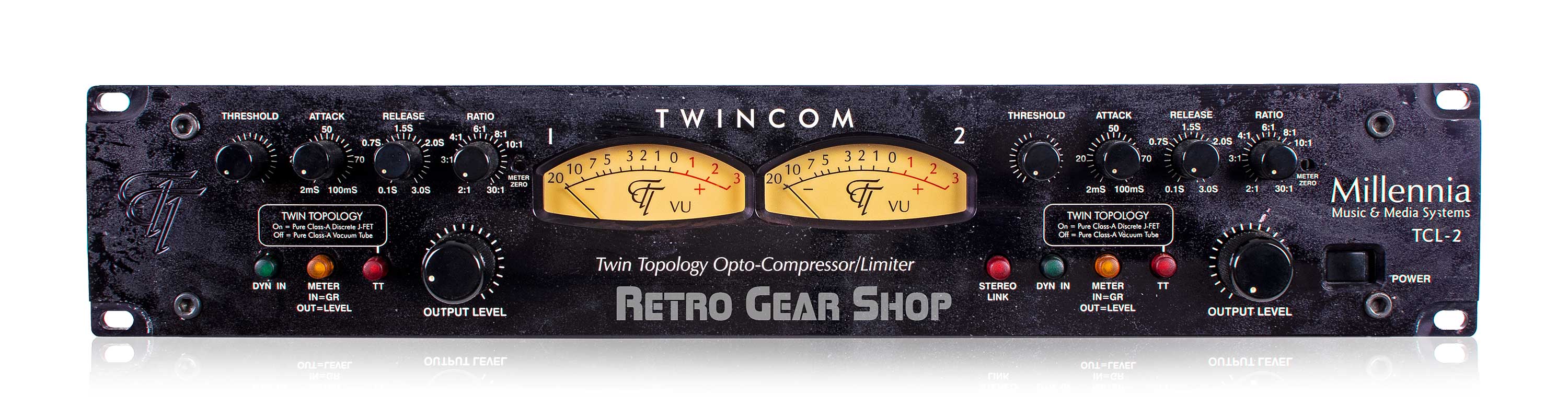 Millennia Media TCL-2 Twin Topology Opto Compressor Limiter Dual