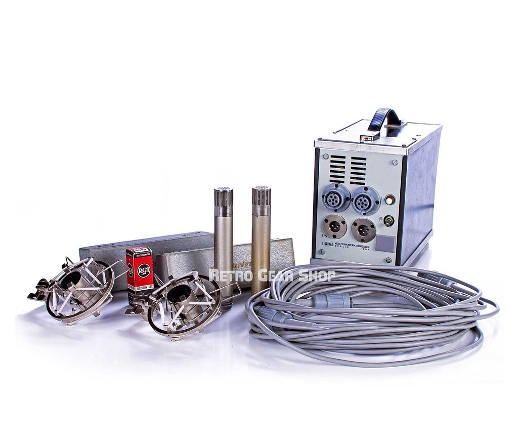 Neumann Gefell M-582 Microphone Pair M62 Capsule Vintage Rare Mic