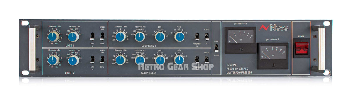 Neve 33609C Stereo Limiter Compressor Vintage Rare – Retro Gear Shop