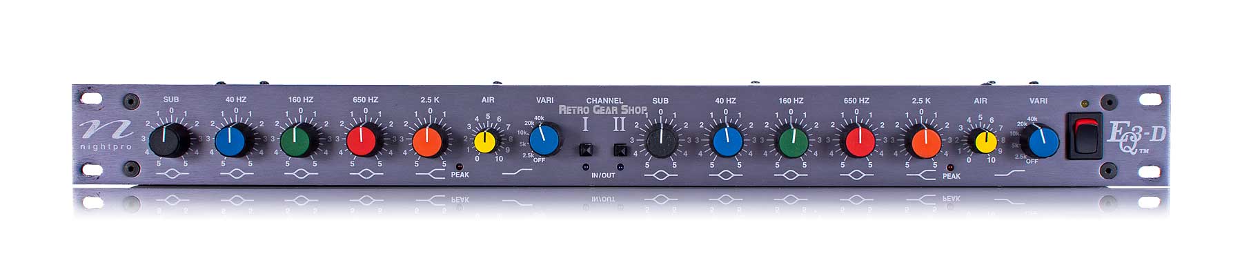 Nightpro EQ3-D(Maag初期モデル機材) Nightpro EQ3D Stereo Equalizer Rare Vintage Analog EQ Dual Mono