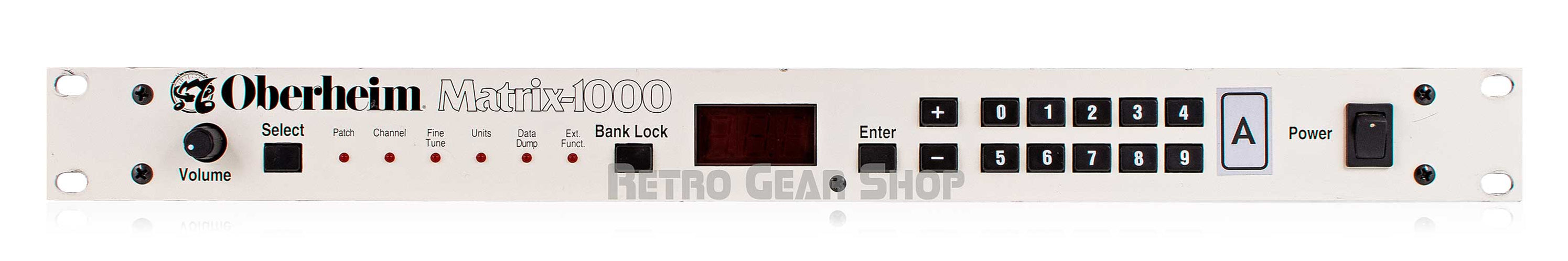 Oberheim Matrix 1000 White Face Vintage Rack Analog Synthesizer Manual ...
