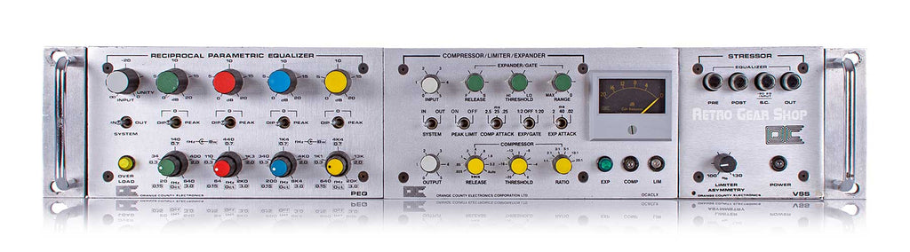 Orange County Parametric Equalizer EQ Compressor Limiter Expander Stressor Front