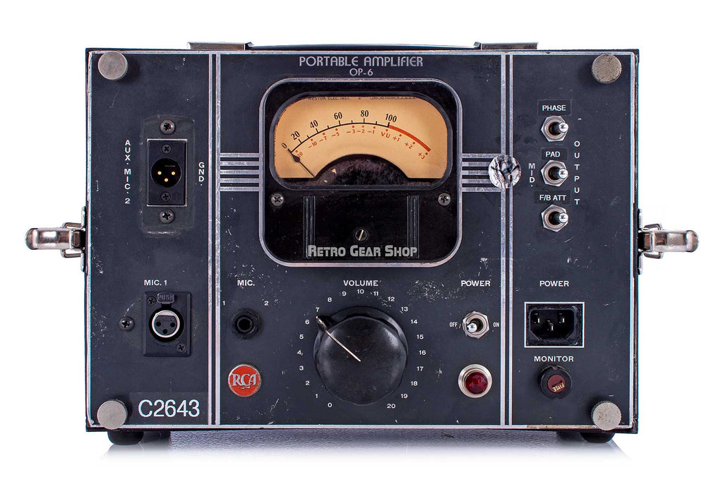 RCA Portable Amplifier OP-6 Front