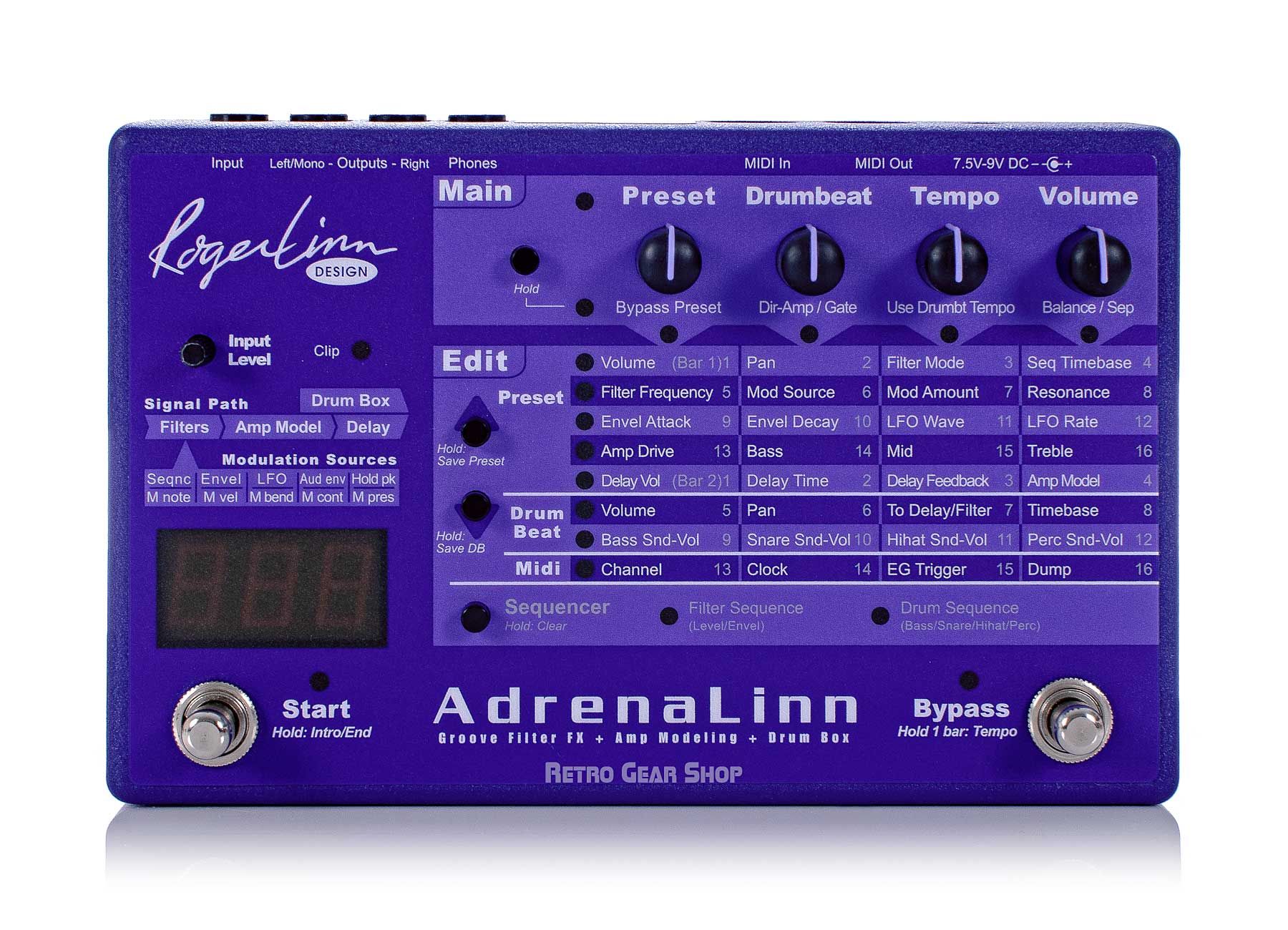 MATRIXSYNTH: Roger Linn Roger Linn Adrenalinn Ⅲ - Adrenalinn 3