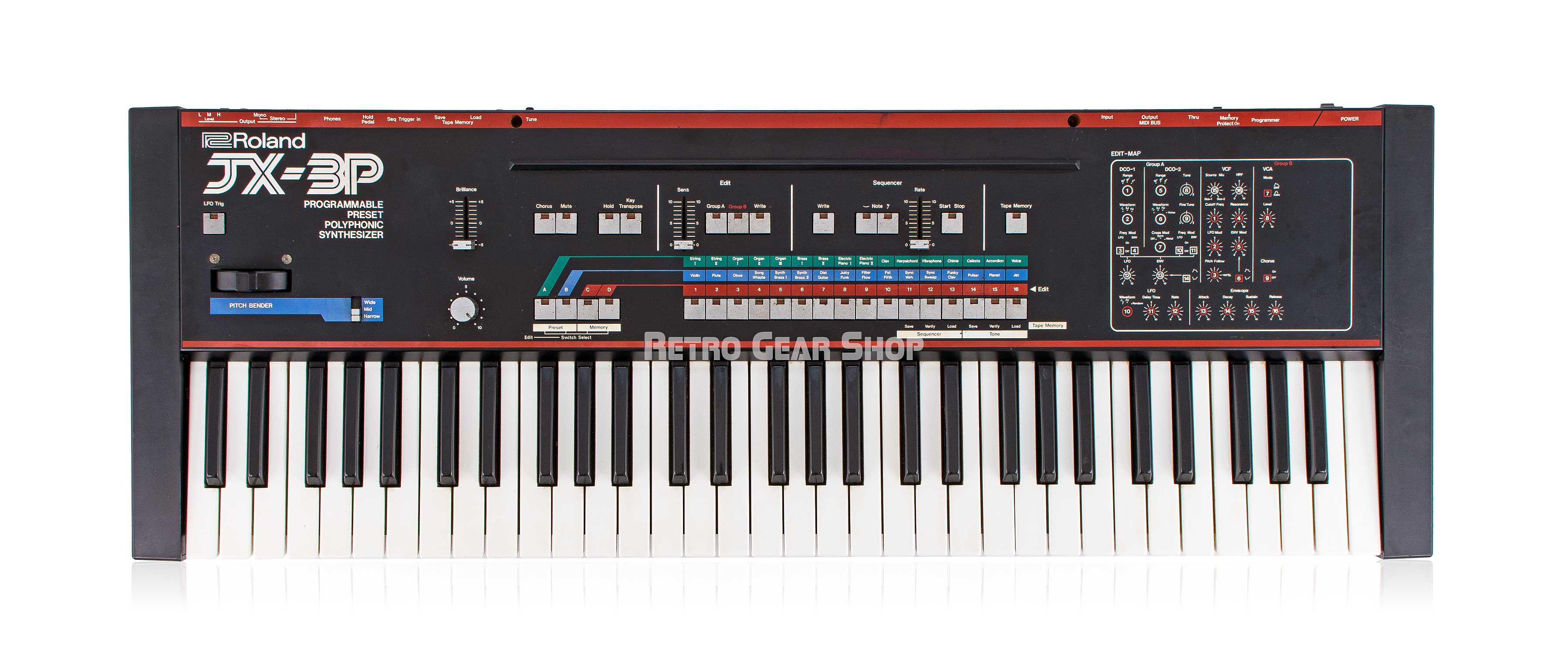 Roland JX-3P Polyphonic Synthesizer Vintage Rare Synth JX3P