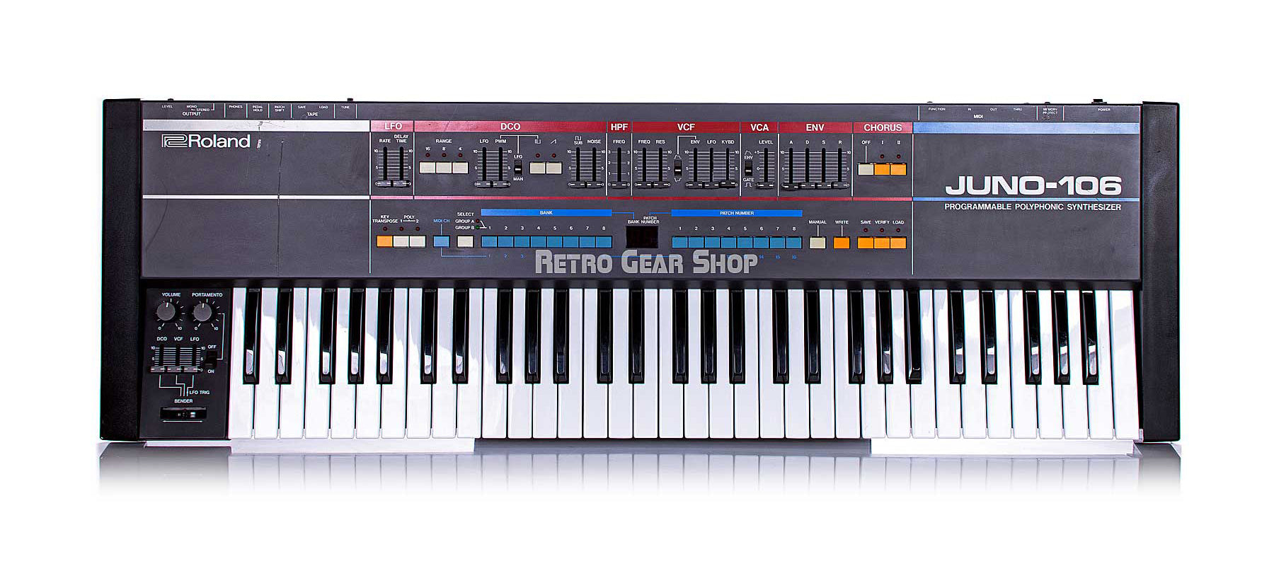 Roland Juno-106 Rare Vintage Analog Synthesizer Mono Synth