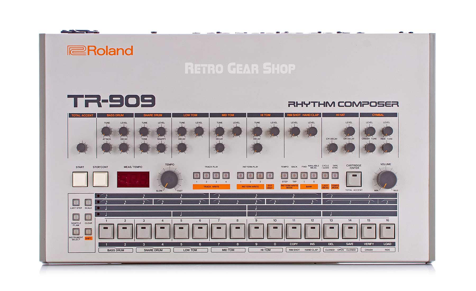 Roland TR-909 + Original Box Rare Vintage Drum Machine Rhythm