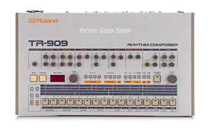 Roland TR-909 Blue LEDs Top