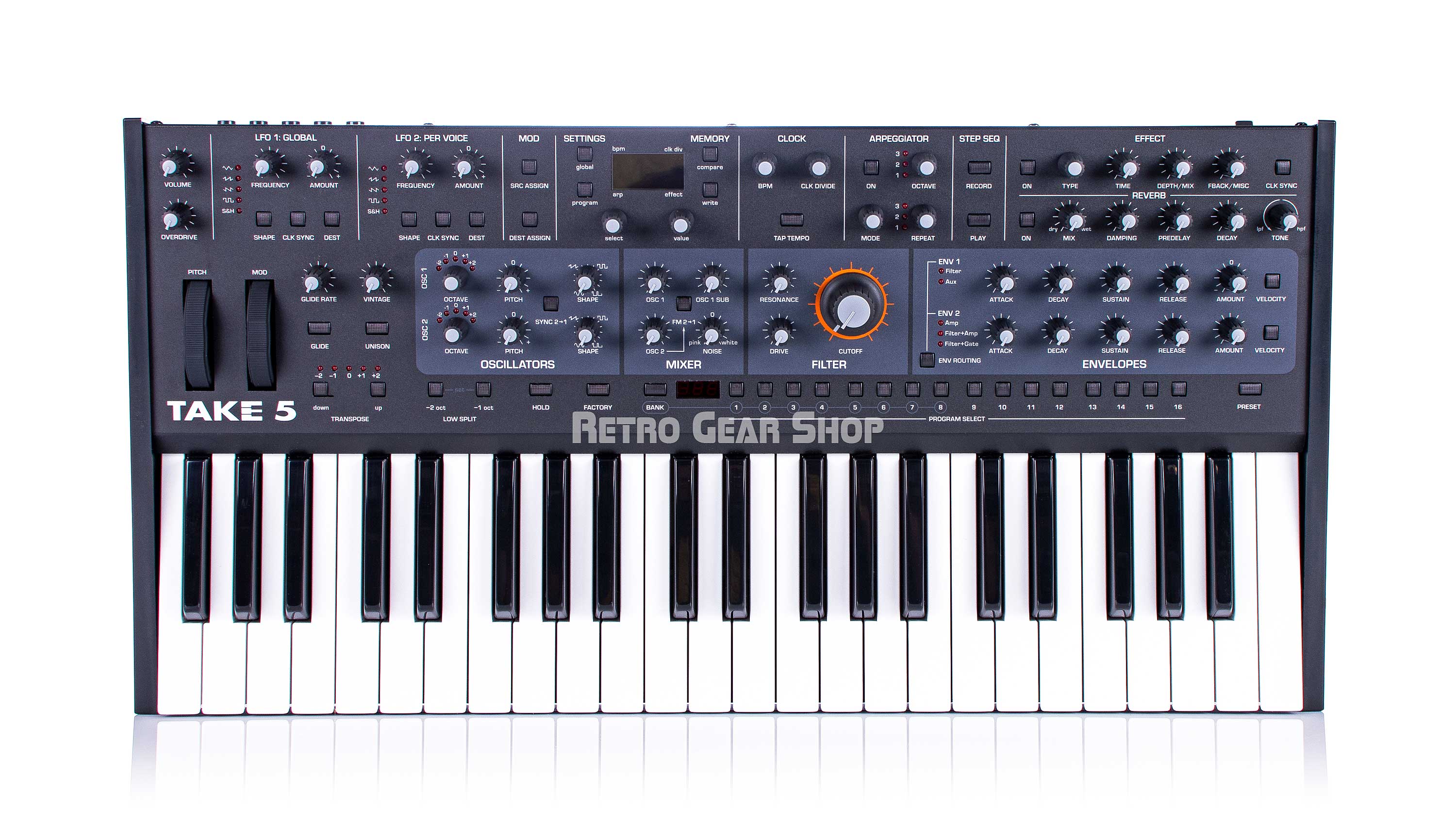 Sequential Take 5 Analog Synthesizer Keyboard Compact 5-voice poly