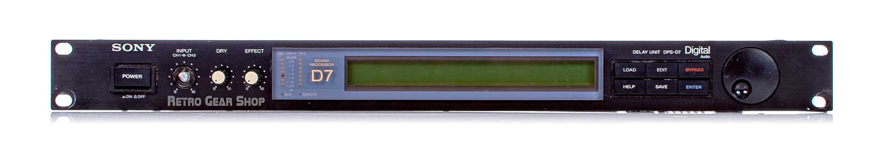 Sony DPS-D7 Digital Delay Unit V1.40 Vintage Rare Rack Effect