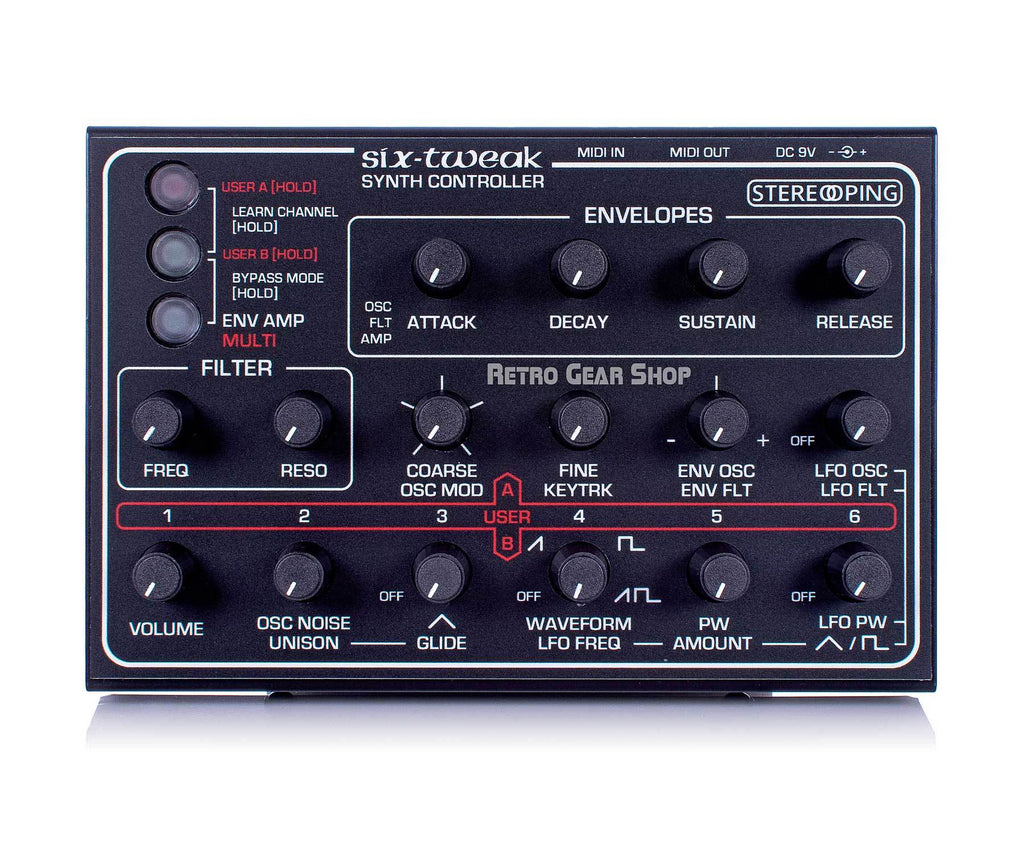 Stereoping CE-1 Six Tweak Midi Controller for SCI Six Trak Top