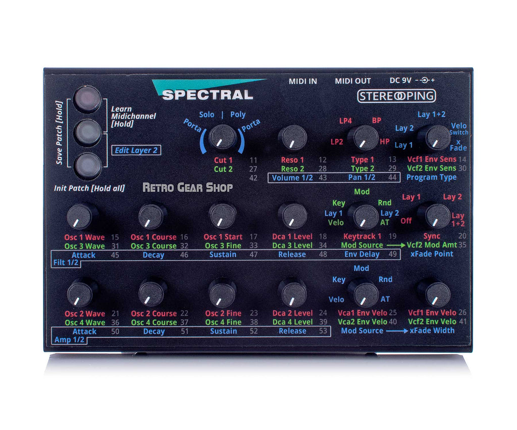 Stereoping CE1 Midi Synthesizer Controller Spectral Top