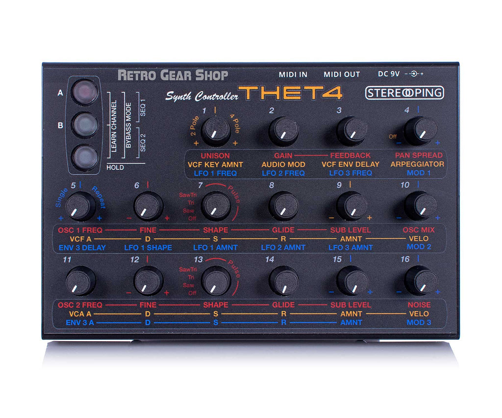 Stereoping CE-1 Thet4 Midi Controller for Dave Smith Instruments DSI Tetra Top