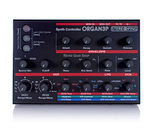 Stereoping Organ 3P Midi Controller Top