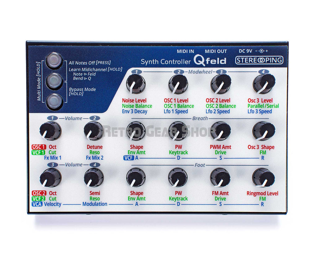 Stereoping CE-1 Qfeld Midi Controller for Waldorf Blofeld/Q/micro Q Top