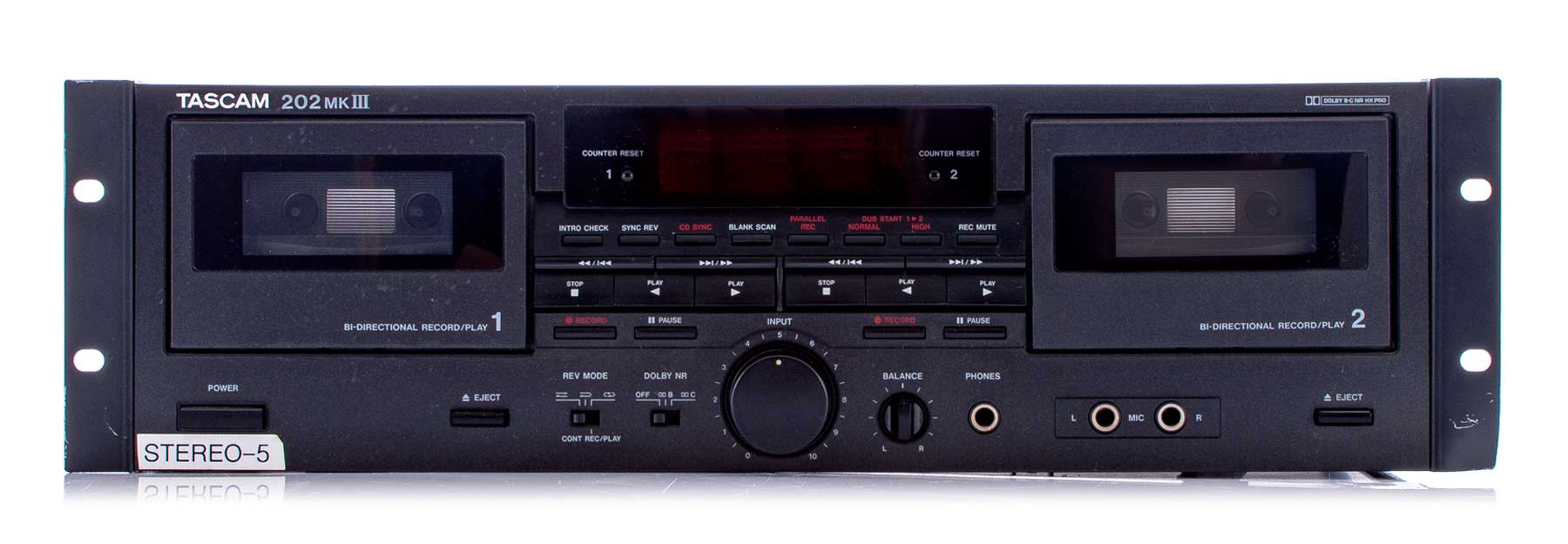 Tascam 202 MK III cassette player / recorder vintage analog