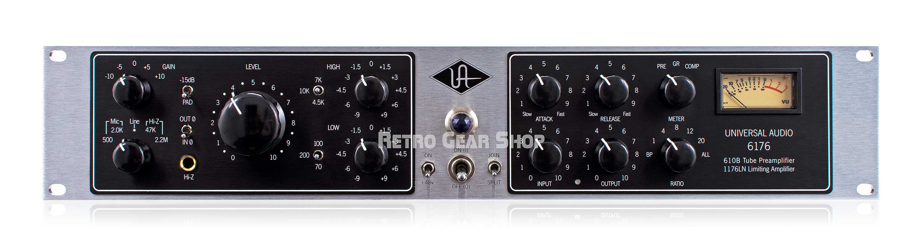 Universal Audio 6176 Vintage 610B Tube Preamp 1176LN Channel Strip