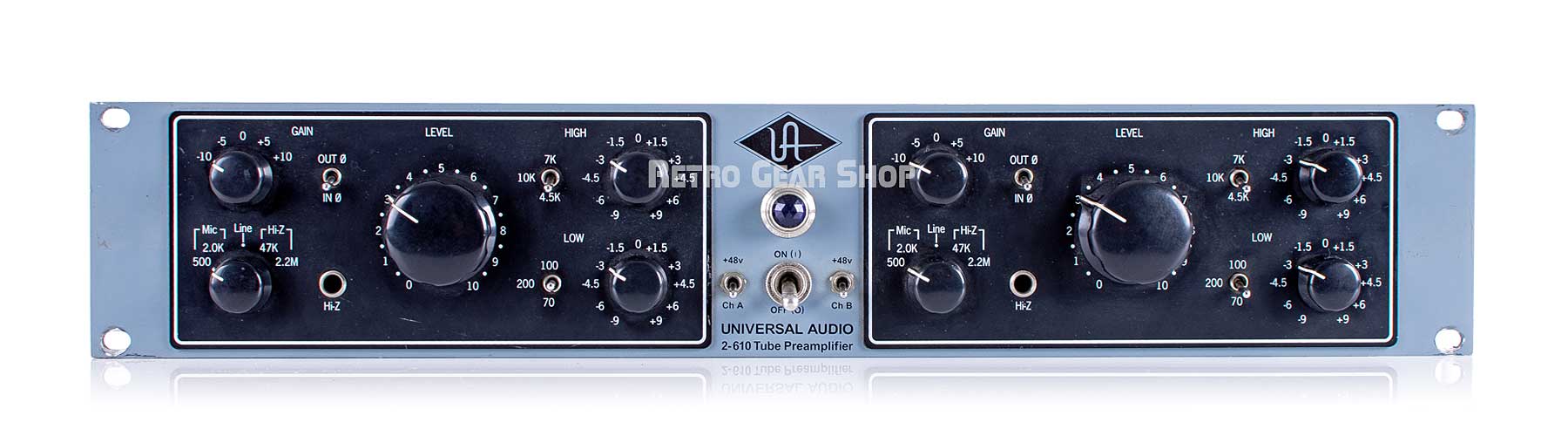 Universal Audio Model 2-610 Dual Channel Tube Preamp Preamplifier