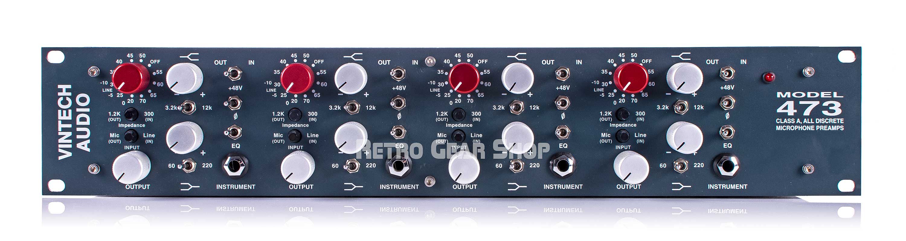 Vintech Audio Model 473 4-Channel Microphone Preamp EQ Equalizer