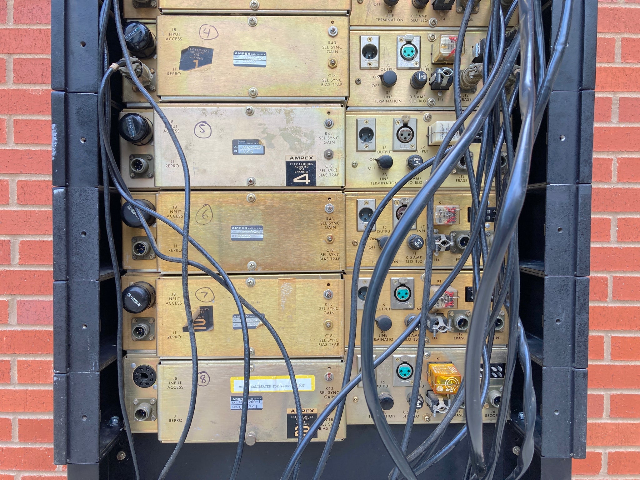 Ampex AG-440 Tape Machine Spares Modules Detail Rear