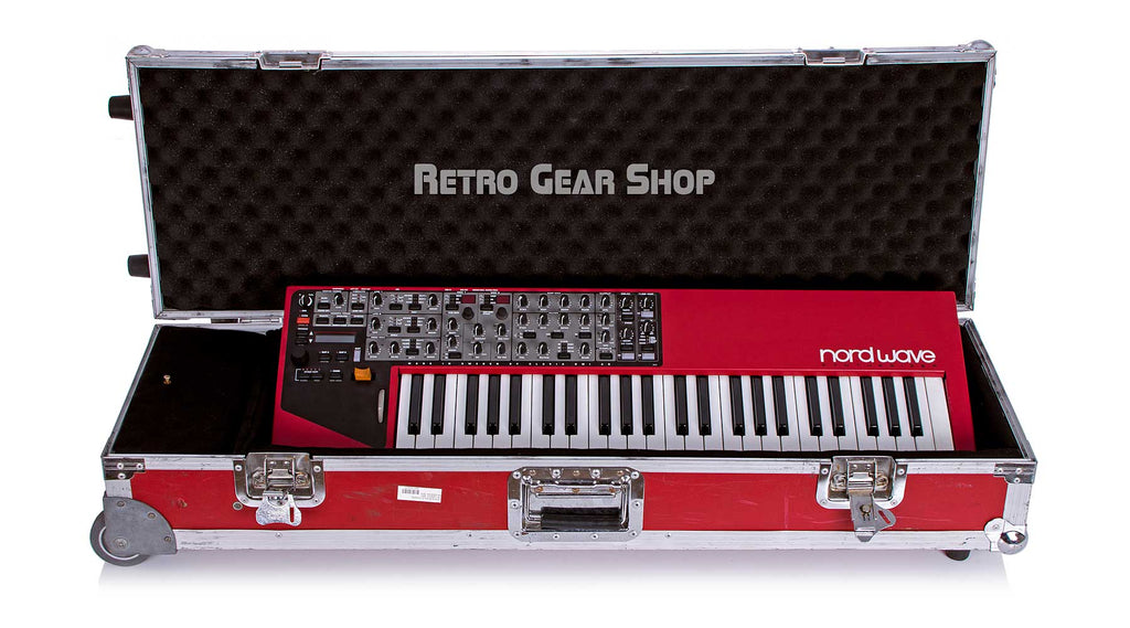 Clavia Nord Wave Keyboard Synthesizer Hard Flight Case Open