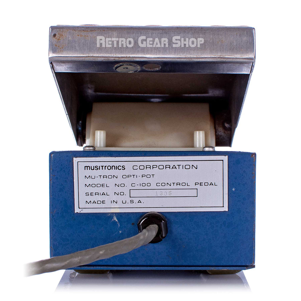 Musitronics Mu-Tron Bi-Phase Rare C-100 Control Pedal Rear