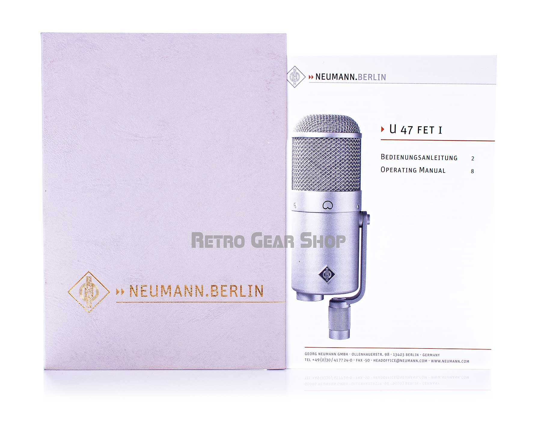 Neumann U 47 Fet Collector's Edition Reissue U47 Microphone Paperwork Manual