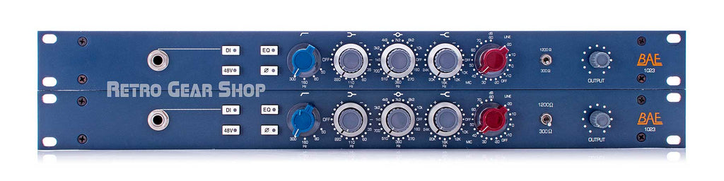 BAE 1023 Preamp EQ Equalizer Stereo Pair w/ PSU Power Supply