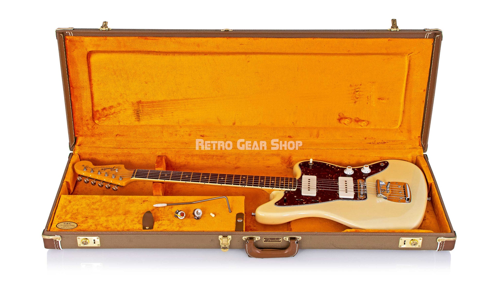 Fender Jazzmaster 1965 Case Open Extras