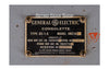 General Electric 4BC1A1 Serial Badge