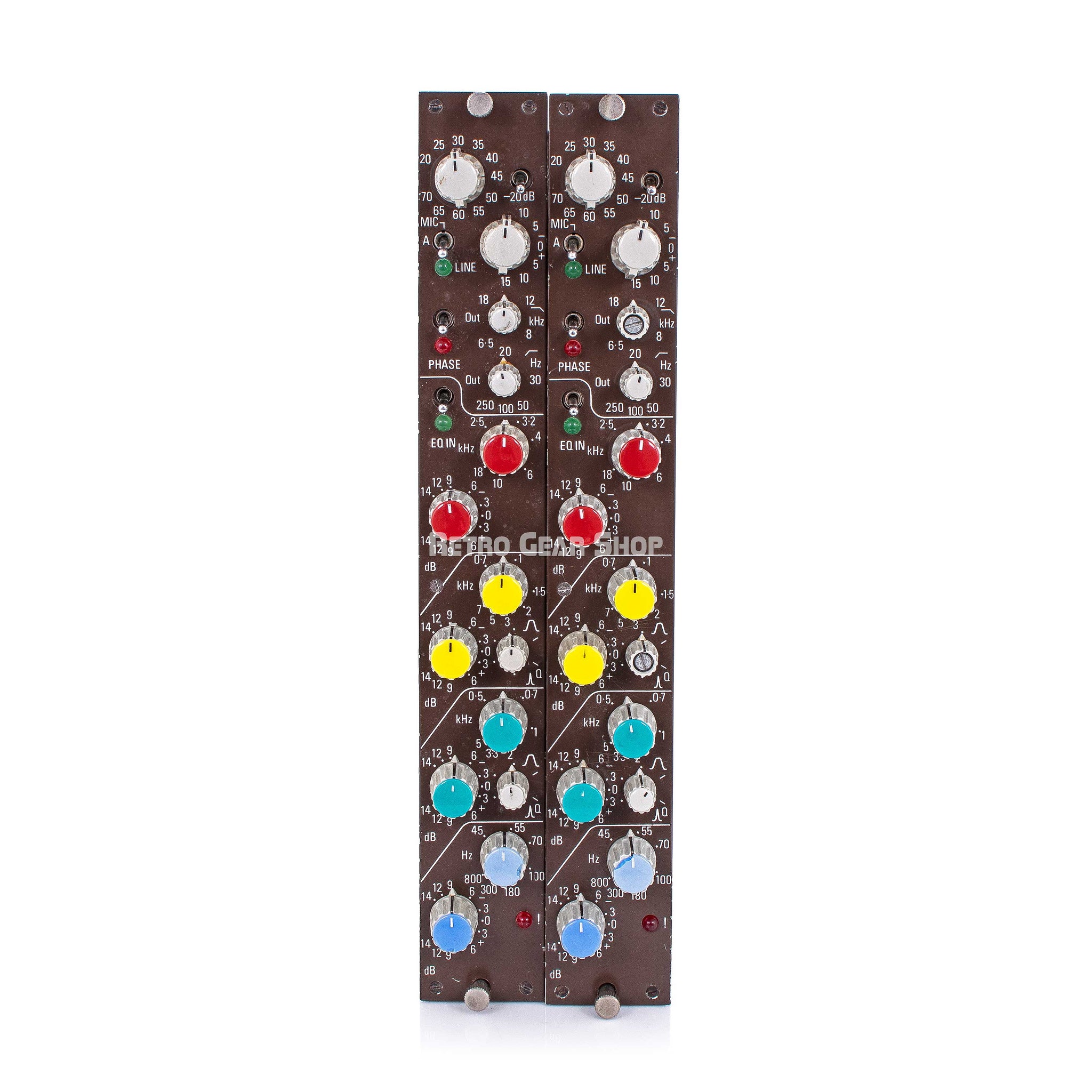 Helios Modules Helios 7779 Module Preamp Equalizer Channel Strip Vintage Rare Pair ...