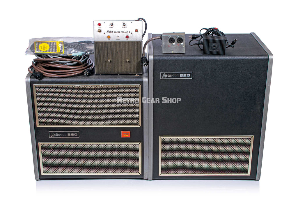 Leslie Combo Preamp II Proline Cabinet 860 Solid State 825 Organ Speaker Vintage Rare