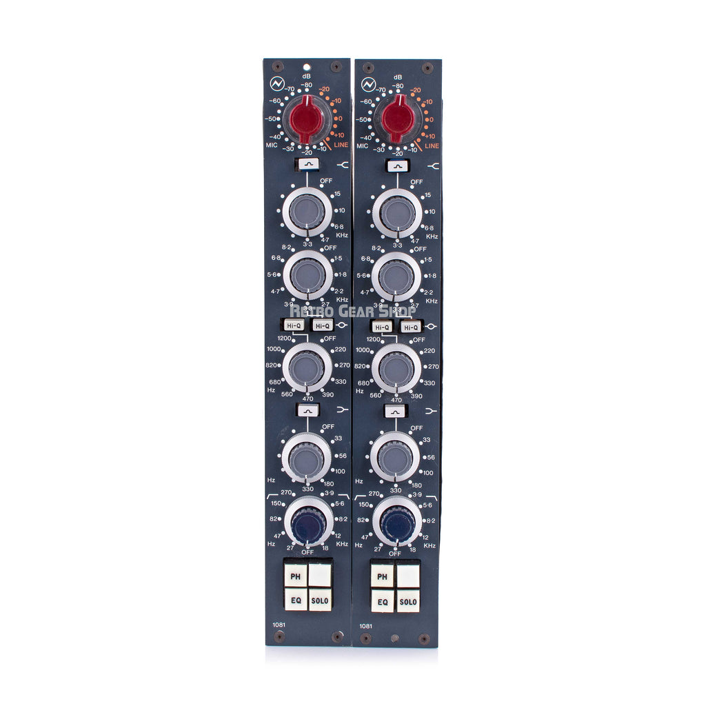 Neve Clone 1081 Pair Racked Modules Front