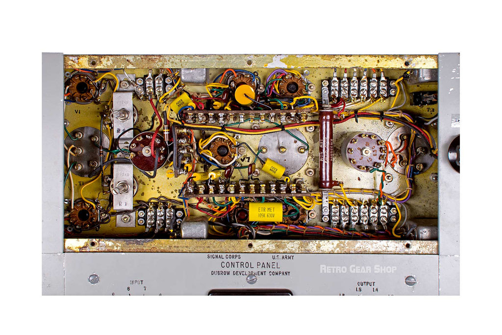 Signal Corps AF Amplifier AM-186A/FR Internals Electronics Recapped