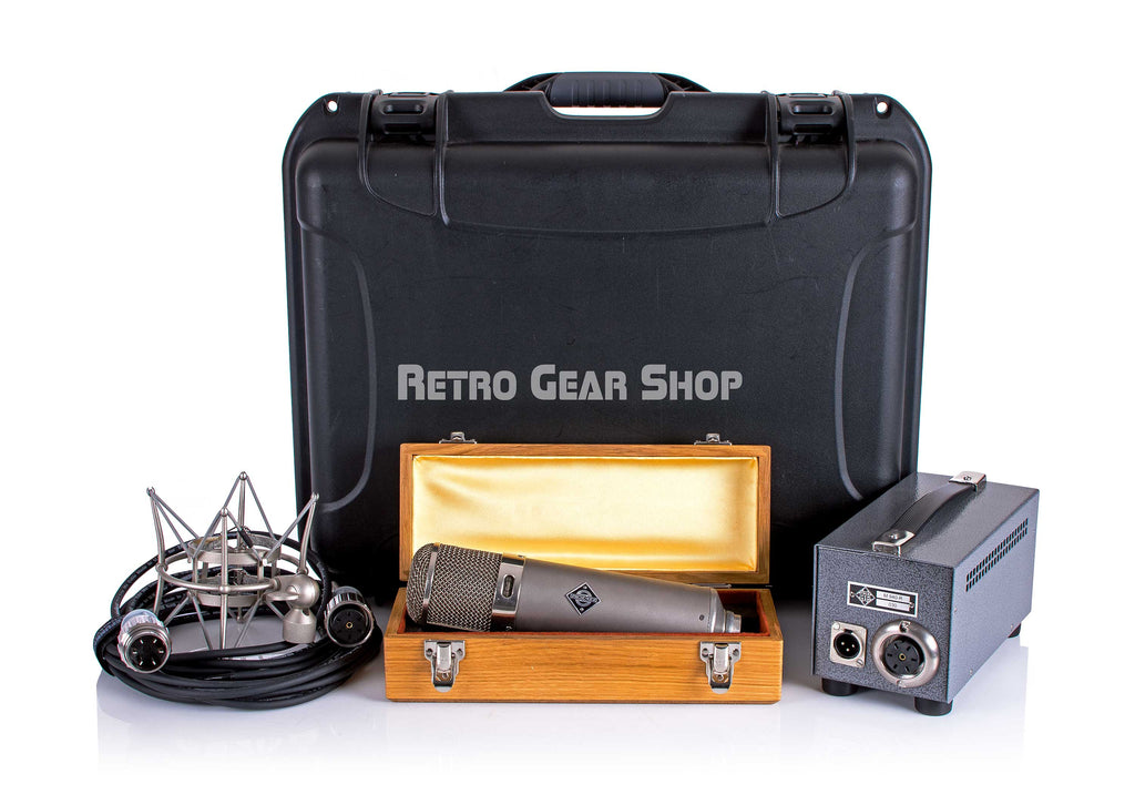 Neumann U47 + Telefunken VF-14 Tube Rare Vintage Mic Case Cables