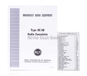 RCA BC-5B Manual