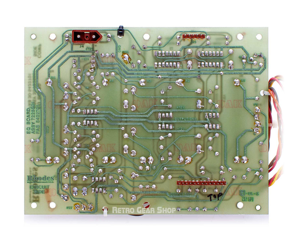 Arp Rhodes Chroma Keyboard Rare Vintage Analog Synth EQ Circuit Board Bottom
