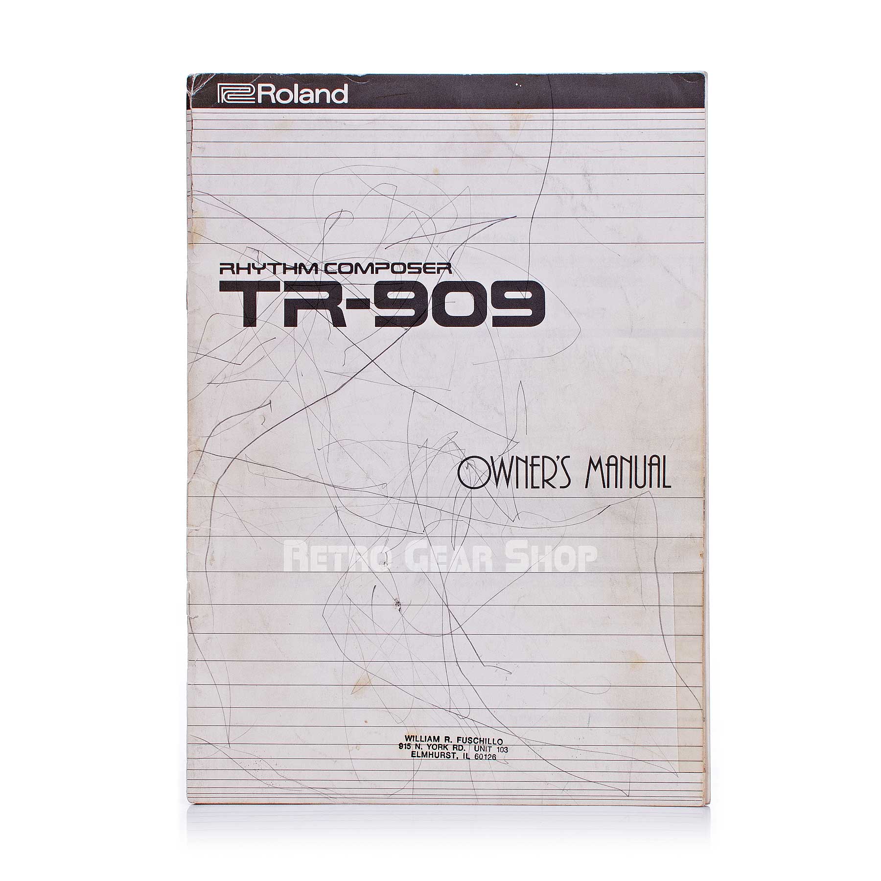 Roland TR-909 Original Owner's Manual