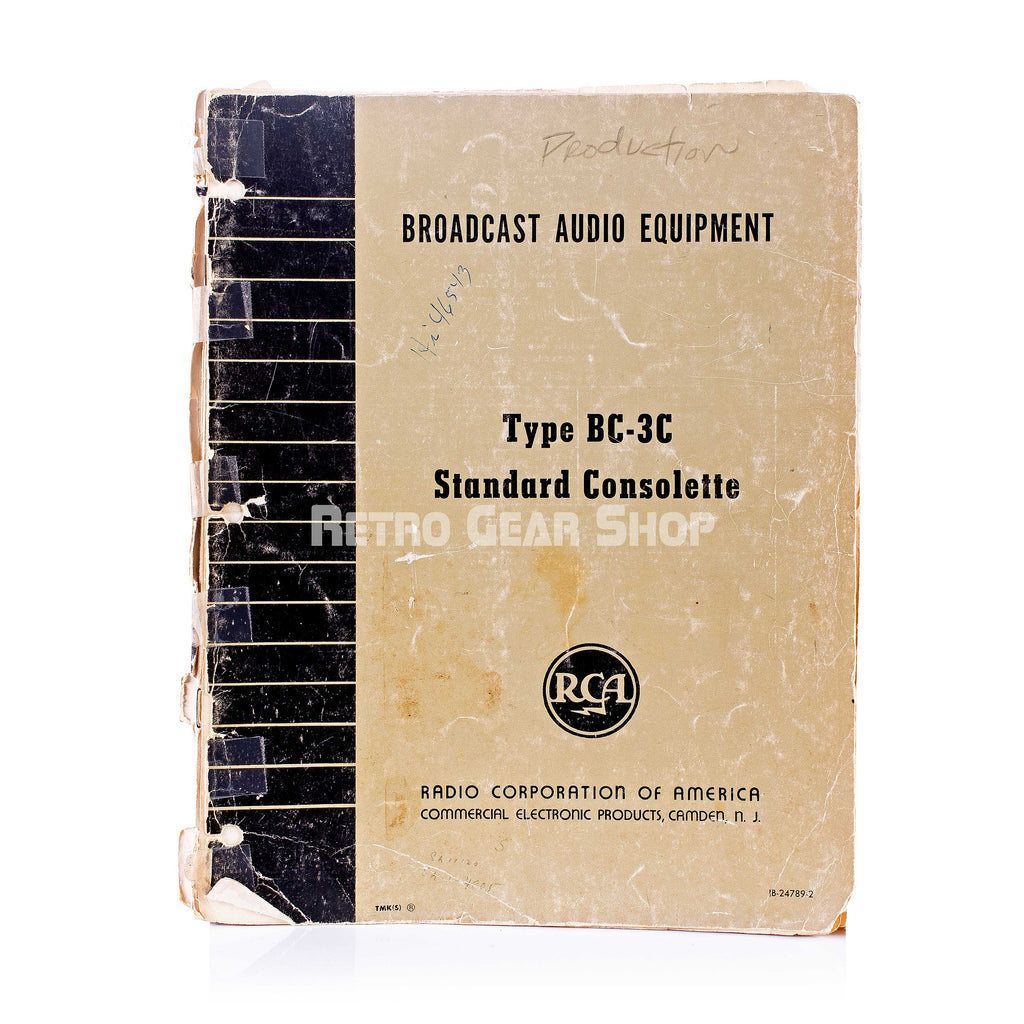RCA BC-3C Manual